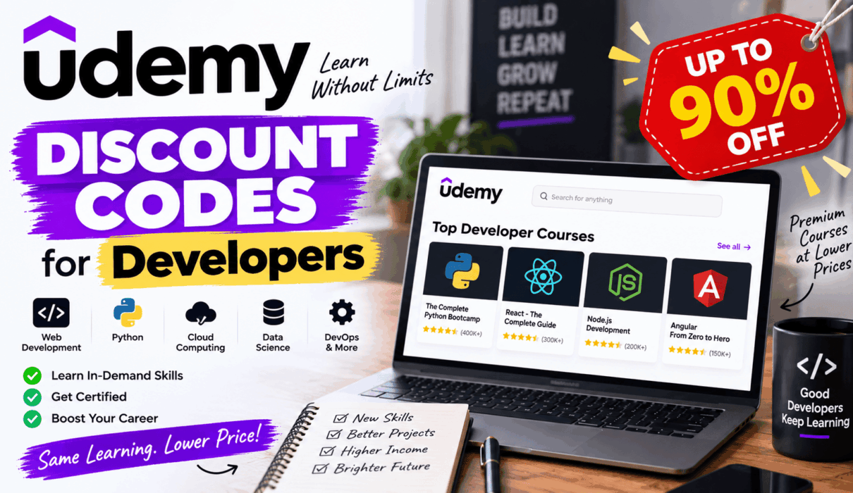 Udemy Discount Codes for Developers